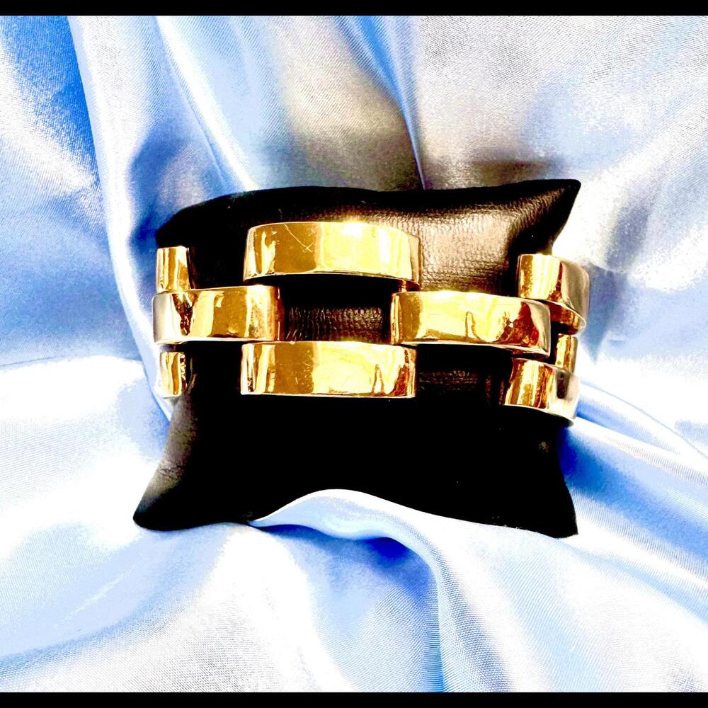 Vintage 1980's Style Shay (Not Shay Fine Jewelry) Tank Square Link Bracelet